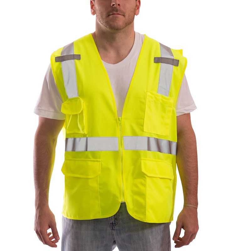 Job Sight Class 2 Surveyor Vest in Flourescent Yellow